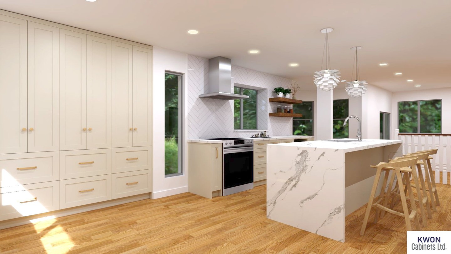 Painted shaker door kitchen cabinets