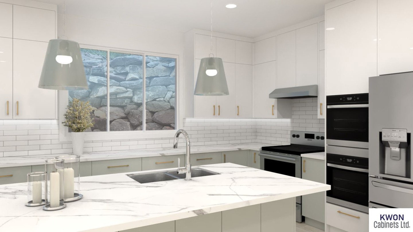Two tone mixed concept kitchen