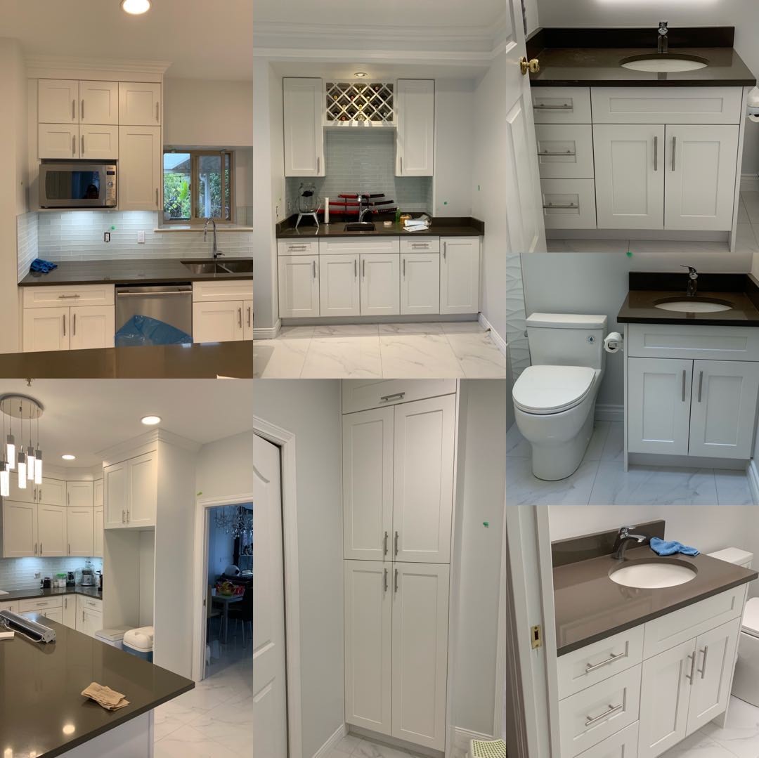 White Shaker Frameless