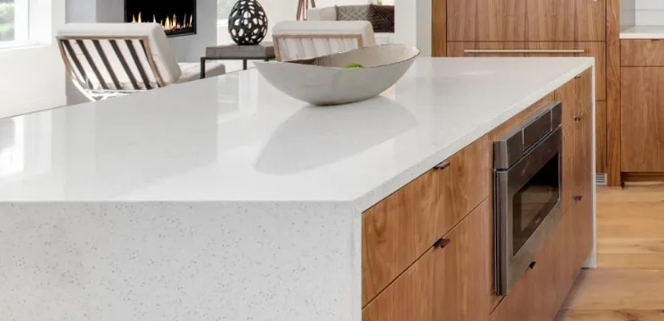 Quartz and granite kitchen countertops installation services