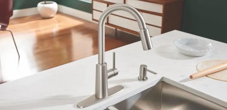 Kitchen faucet installation