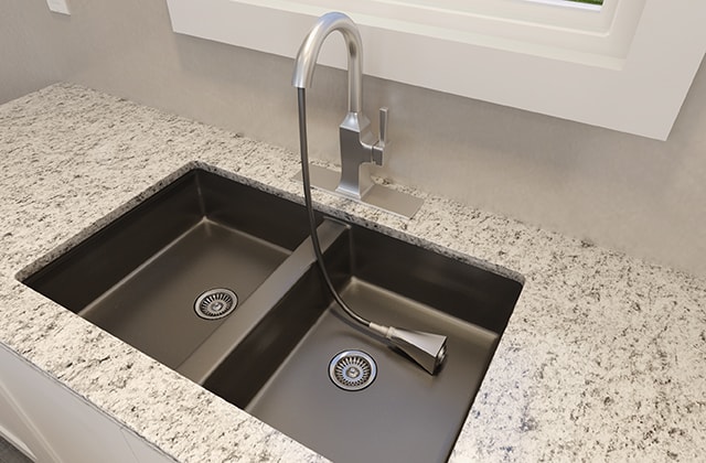 Install a kitchen faucet