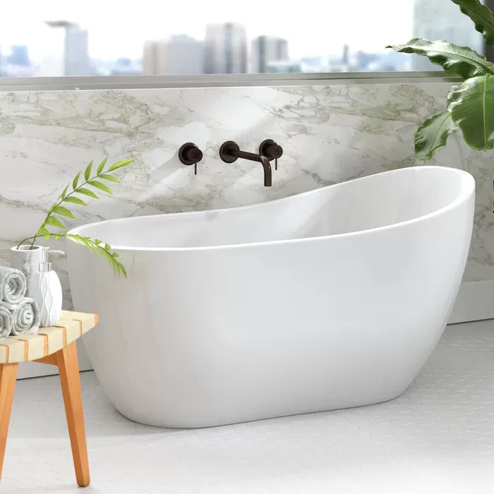 Freestanding Soaking Acrylic Bathtub