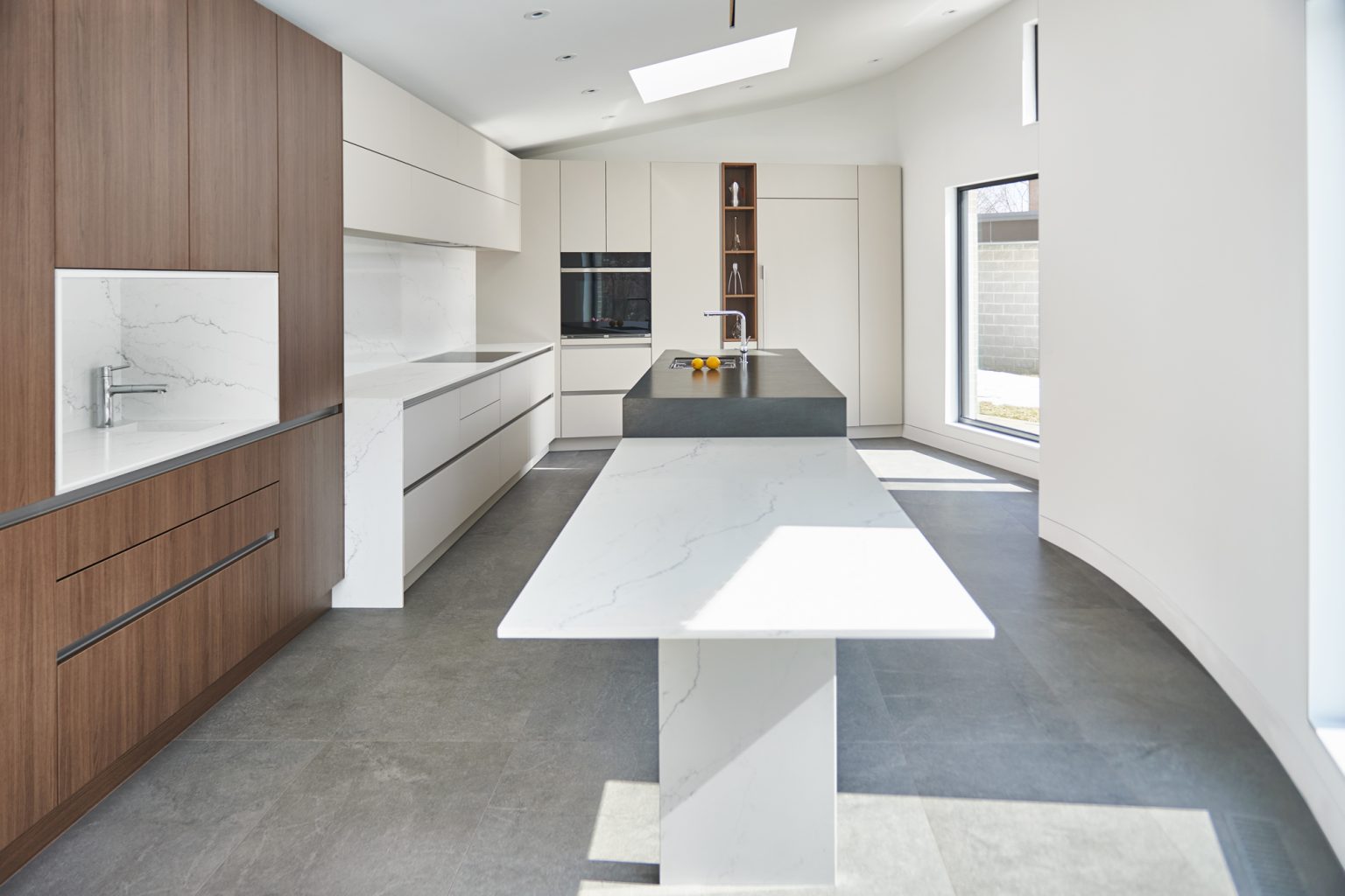 The Custom Kitchen in a Unique Architectural Space, Toronto