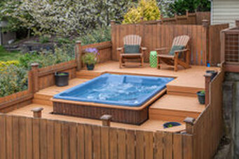 Hot tub installation