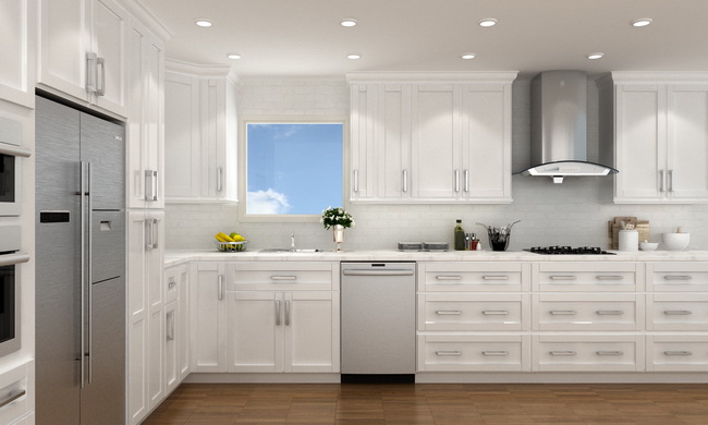 WHITE GALAXY SOLID WOOD CABINETS